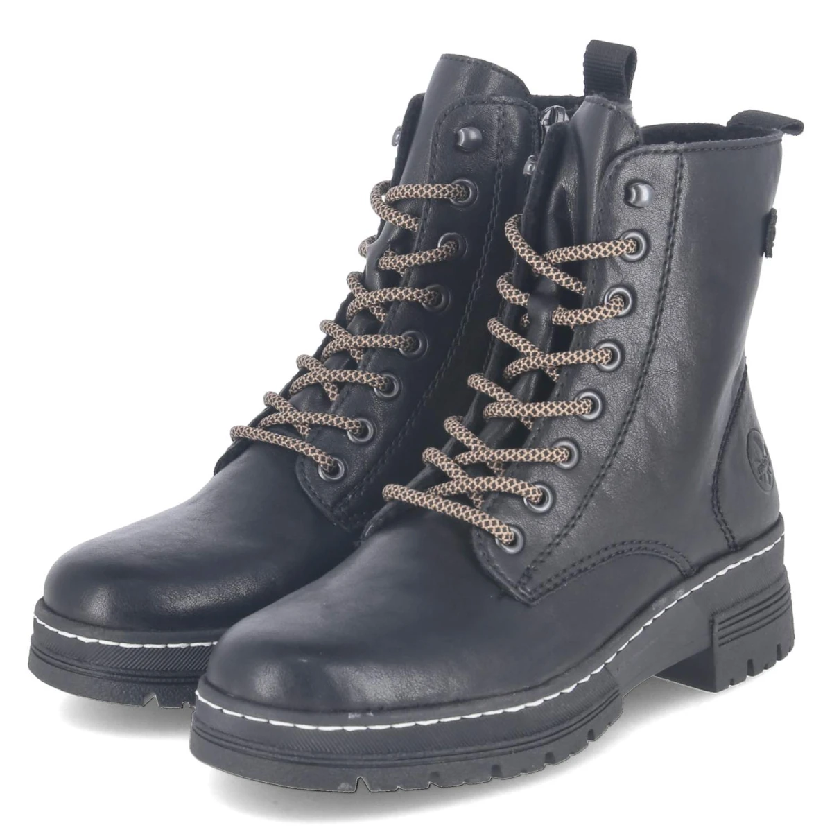 Schnürboots - schwarz