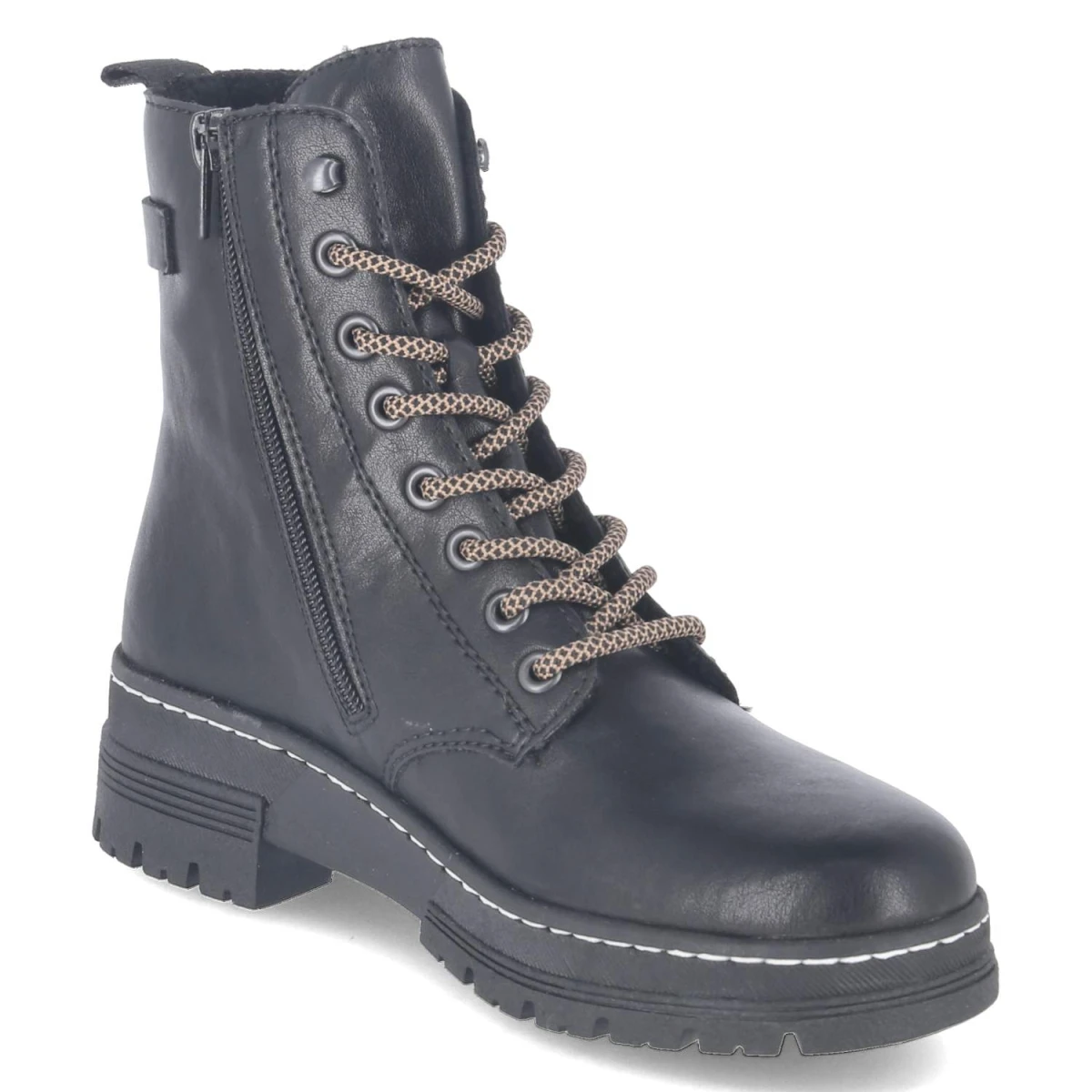 Schnürboots - schwarz