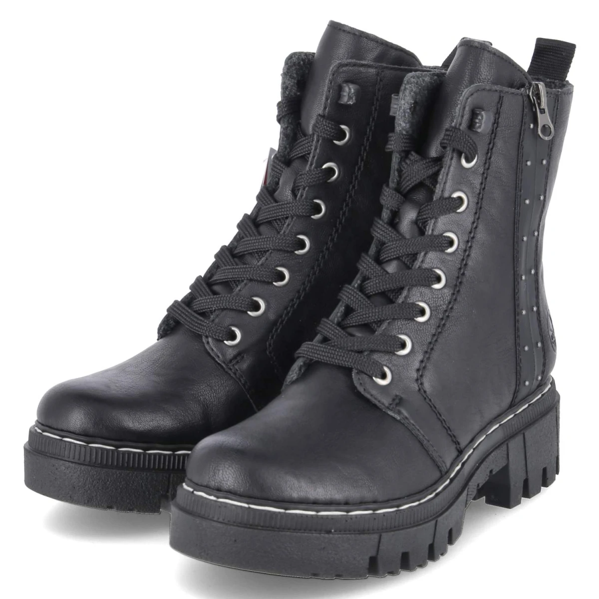 Schnürboots - schwarz