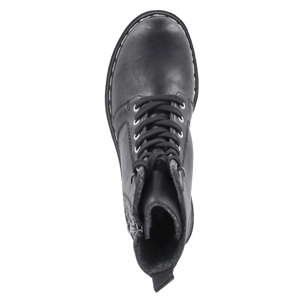 Schnürboots - schwarz