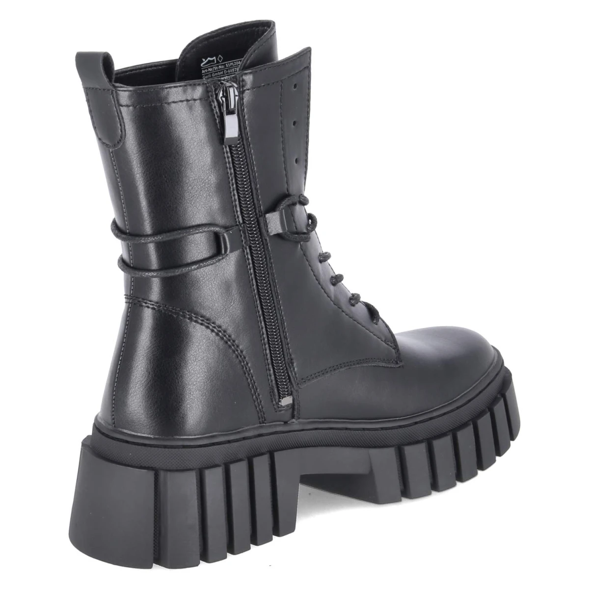 Schnürboots - schwarz