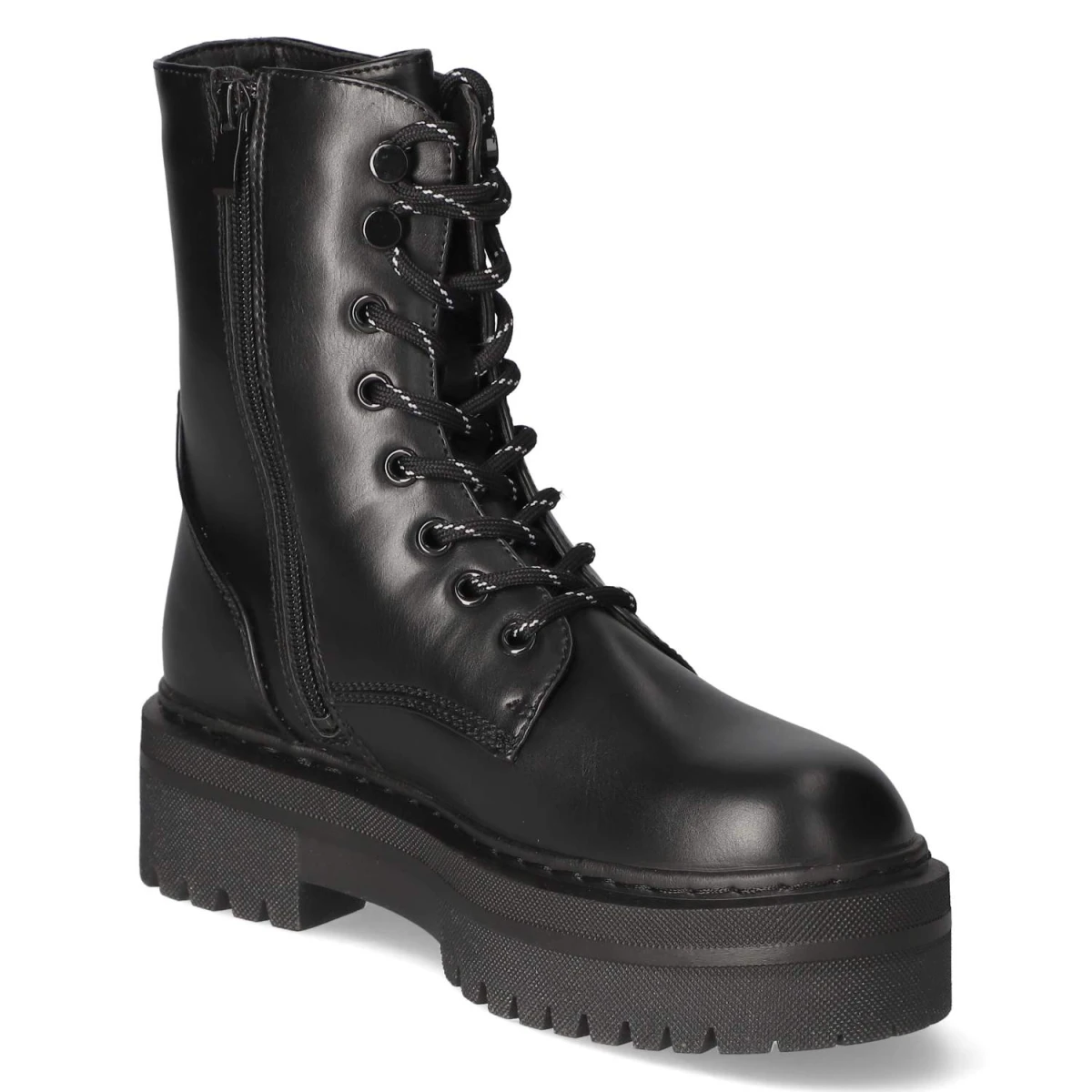 Schnürstiefeletten - allblack