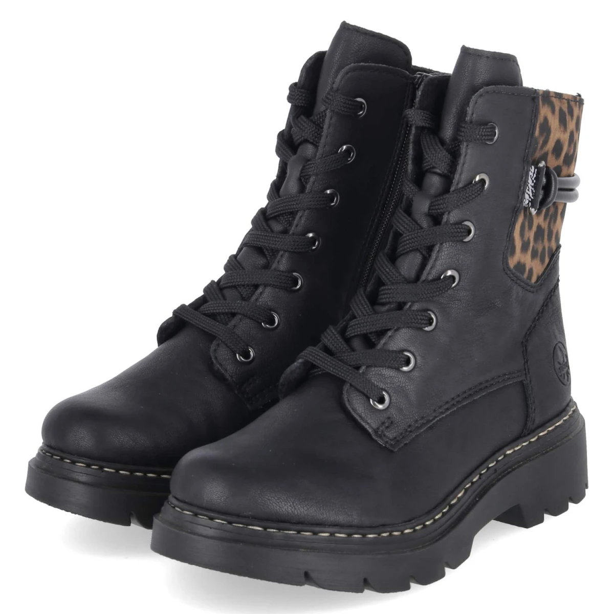 Schnürboots - schwarz