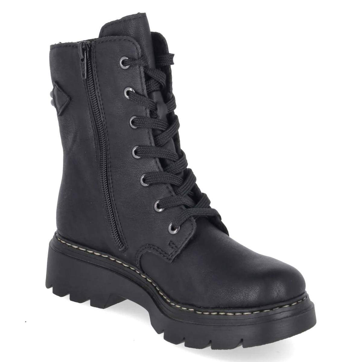 Schnürboots - schwarz
