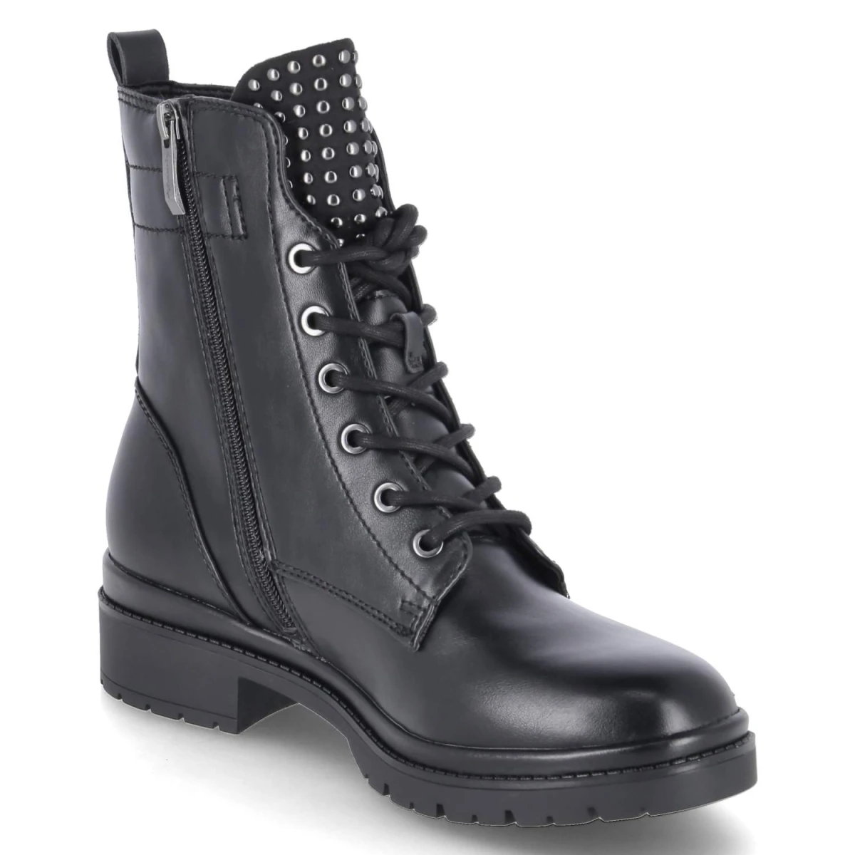 Schnürstiefeletten - black