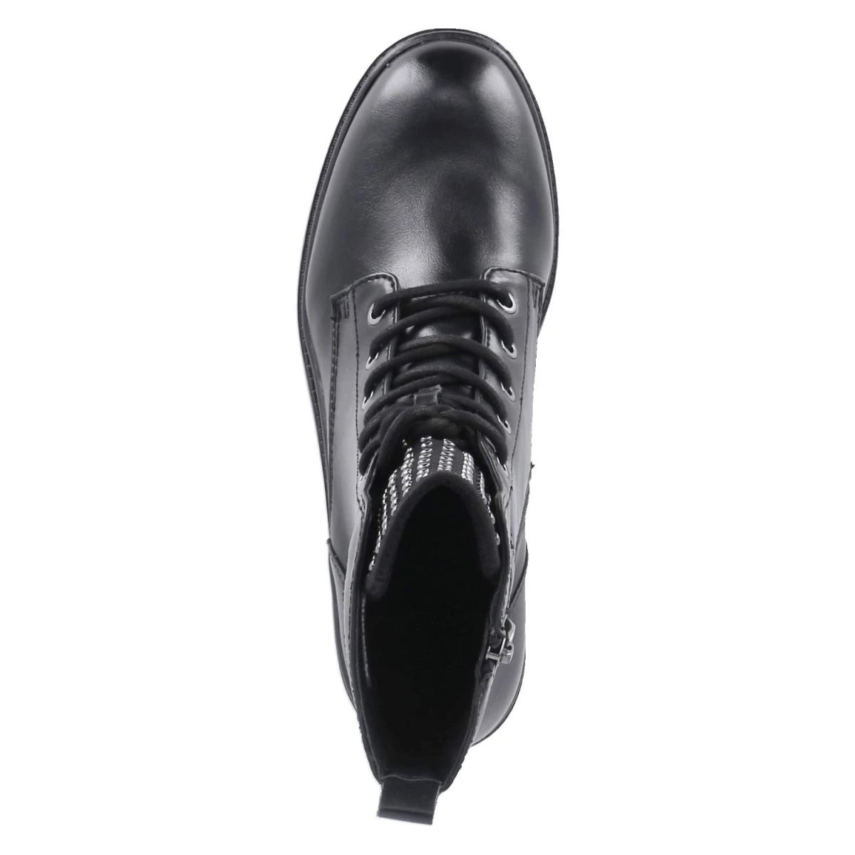 Schnürstiefeletten - black