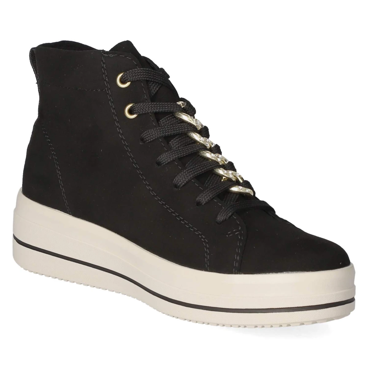 Schnürstiefeletten - schwarz/schwarz