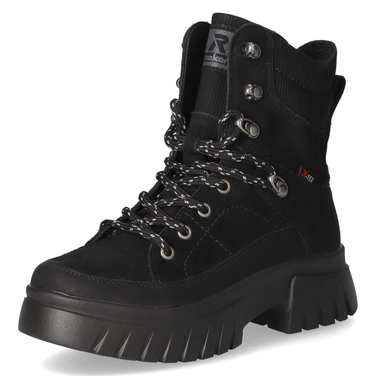 Schnürstiefeletten - black