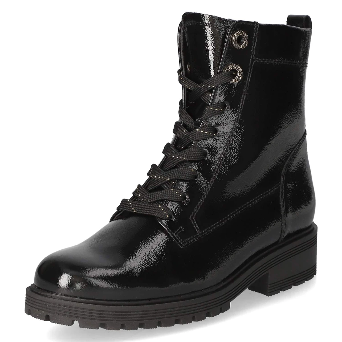Schnürstiefeletten - schwarz (Mic/gold)