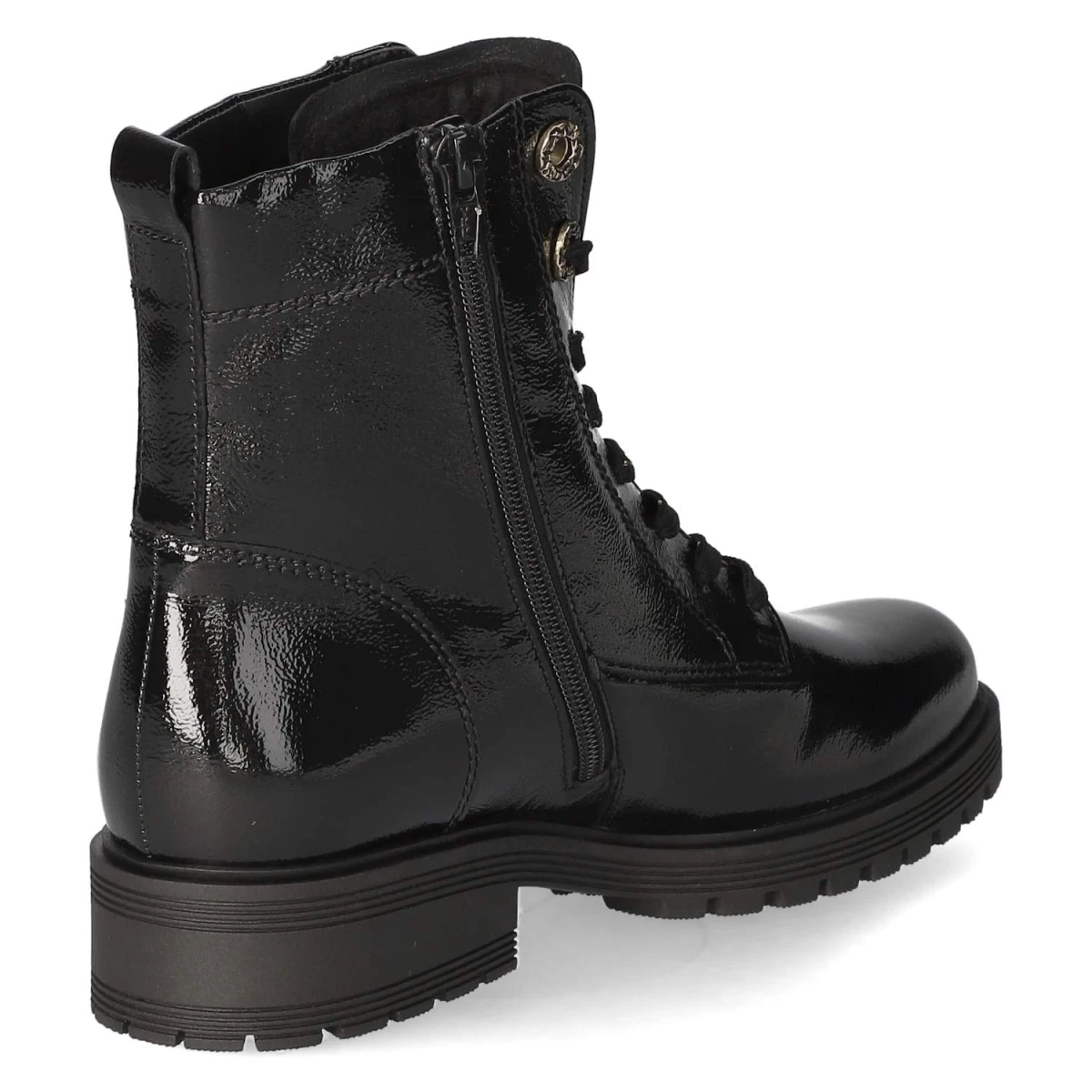 Schnürstiefeletten - schwarz (Mic/gold)