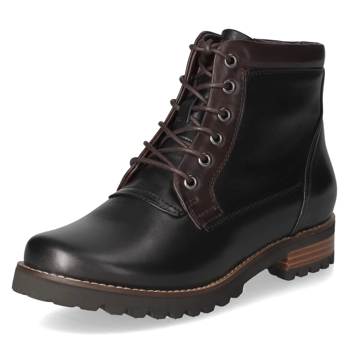 Schnürstiefeletten - Black/TDM