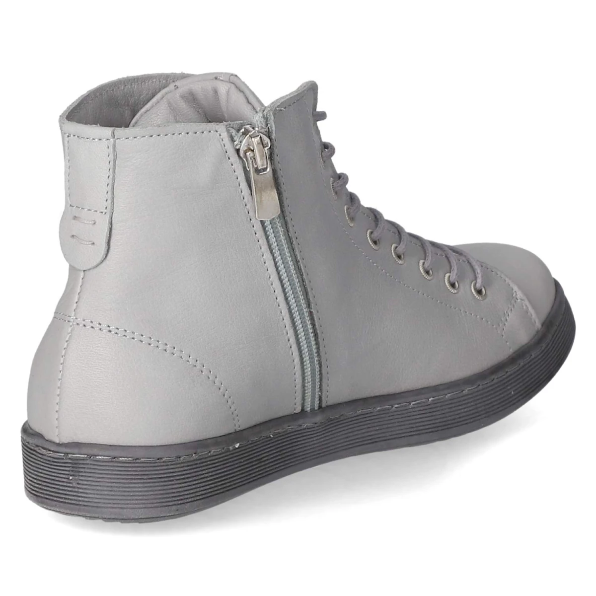 Schnürstiefeletten - hellgrau