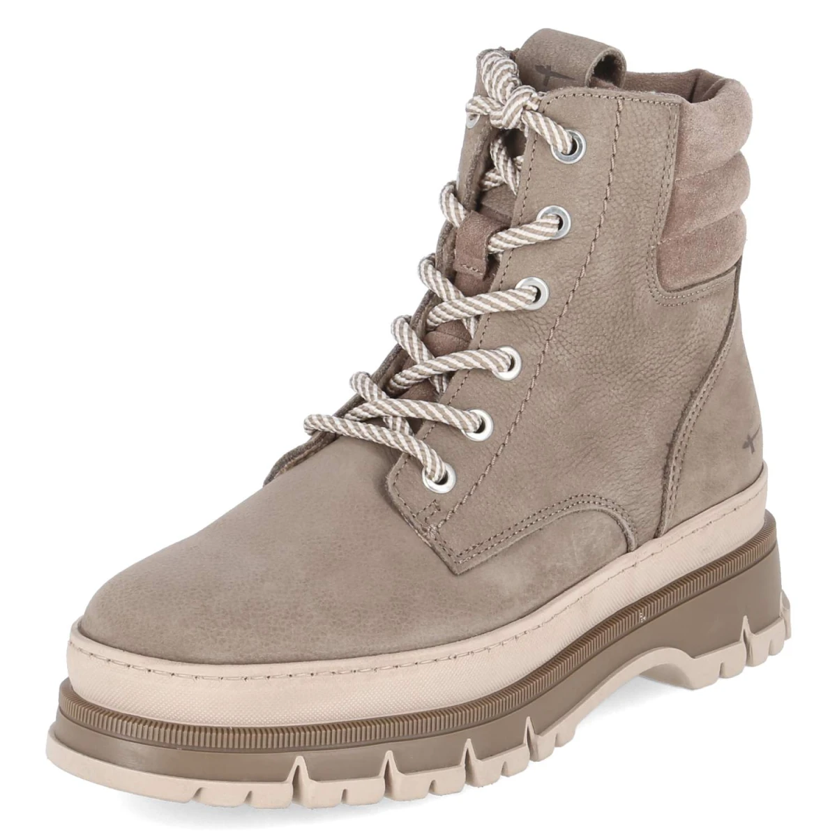 Schnürboots - Taupe