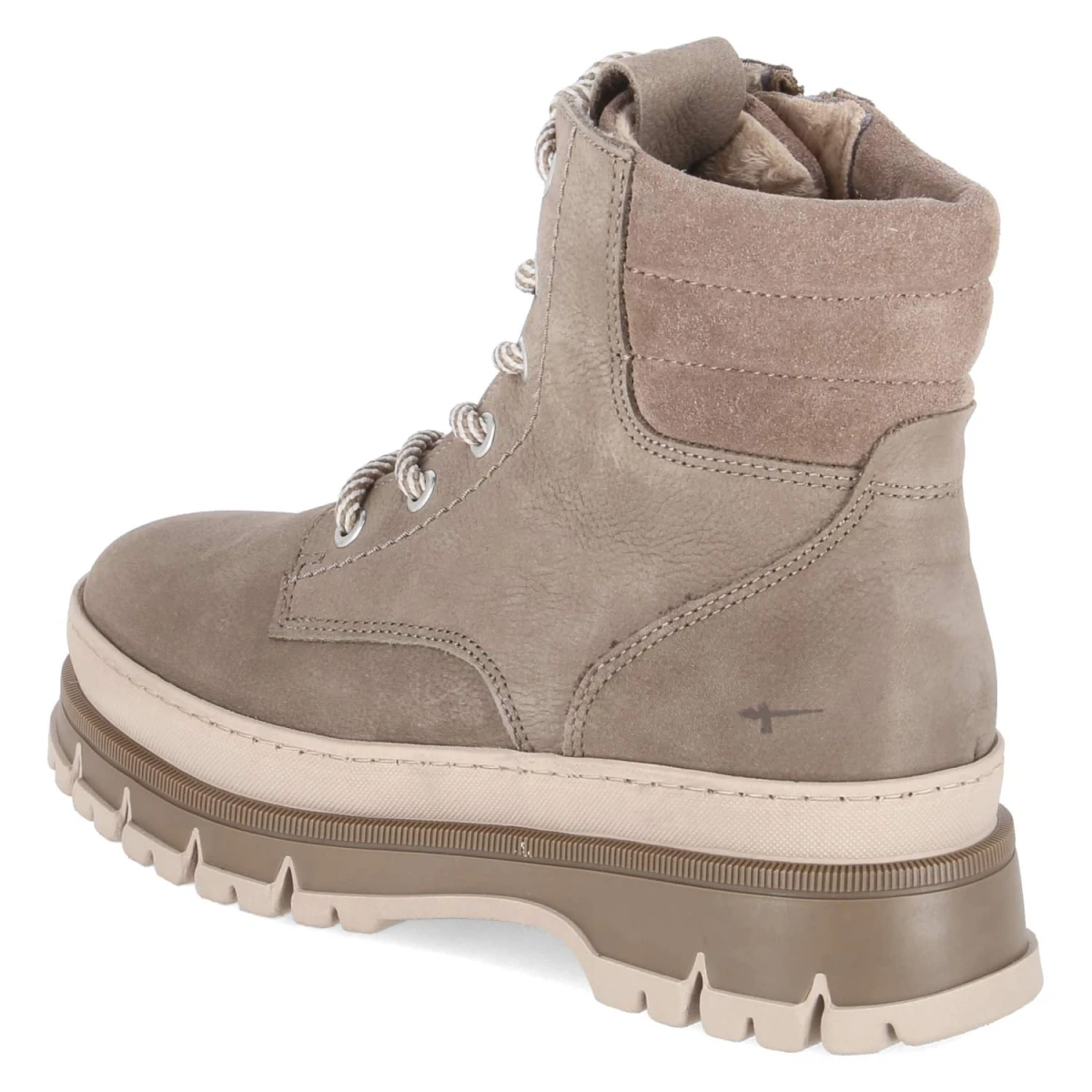 Schnürboots - Taupe