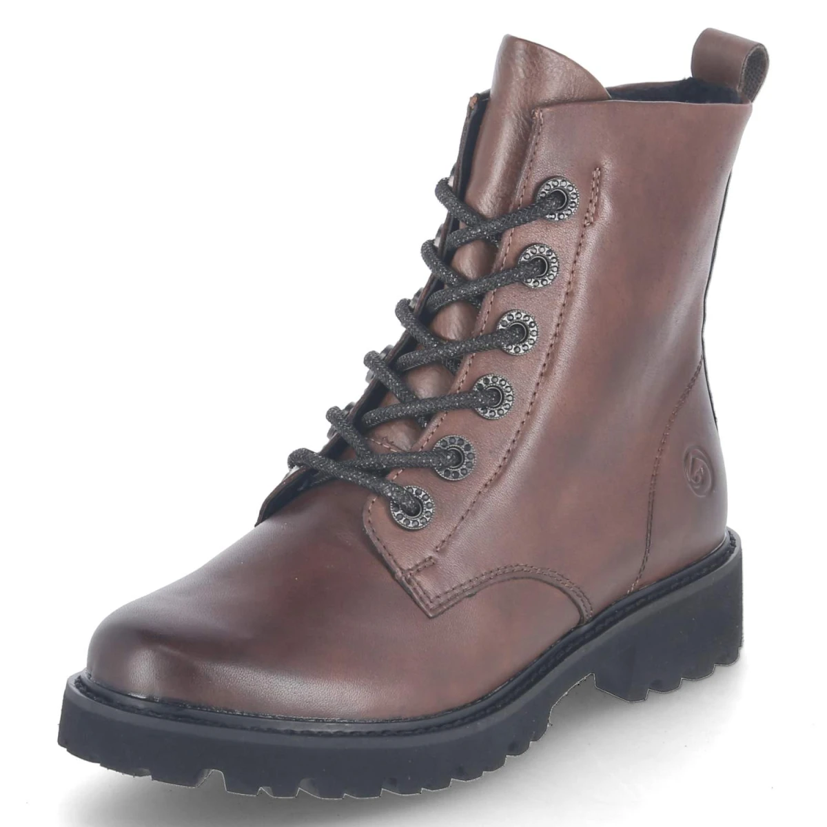 Schnürstiefeletten - braun