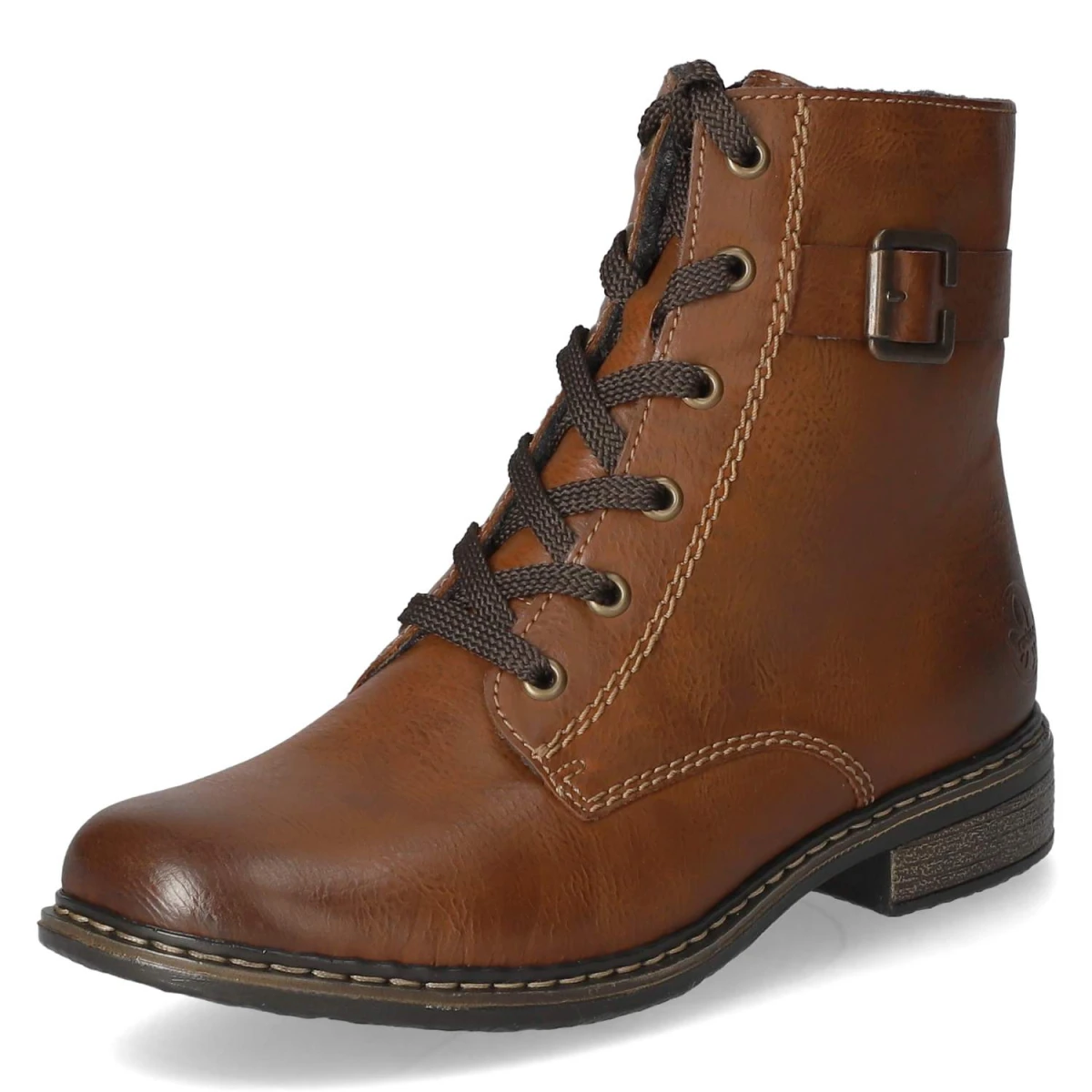 Schnürstiefeletten - braun