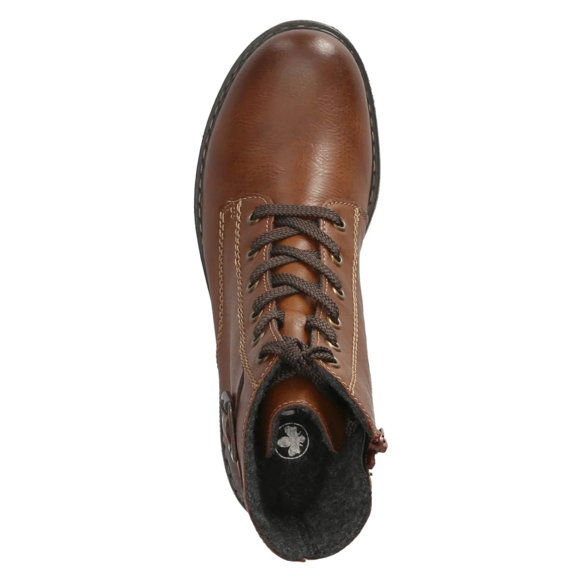 Schnürstiefeletten - braun