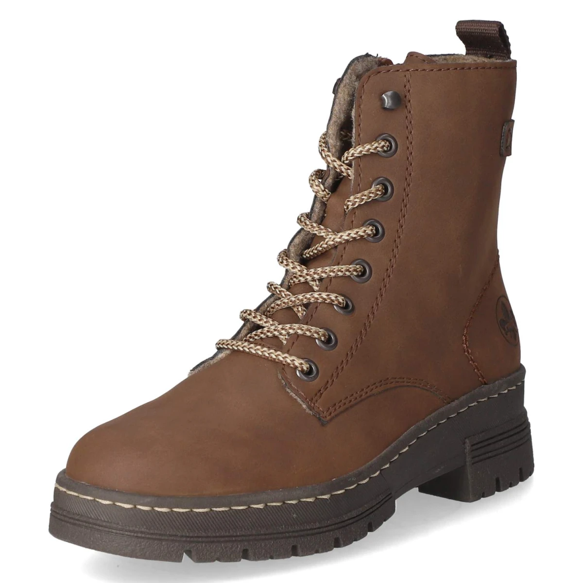 Schnürstiefeletten - braun