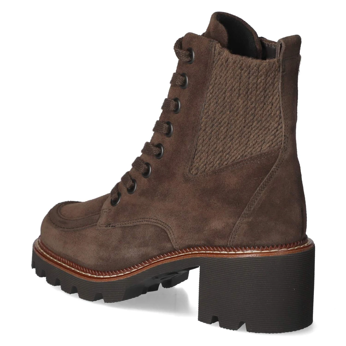 Schnürstiefeletten - Mocca