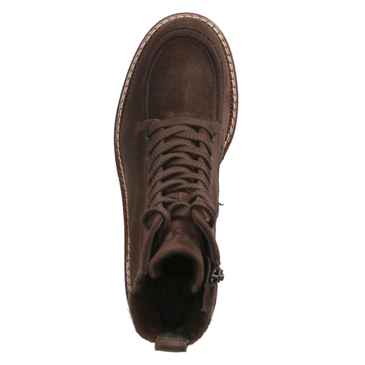 Schnürstiefeletten - Mocca