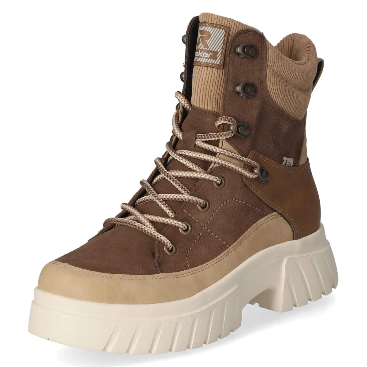 Schnürstiefeletten - braun