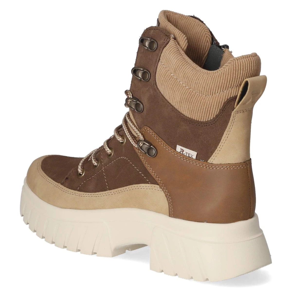 Schnürstiefeletten - braun