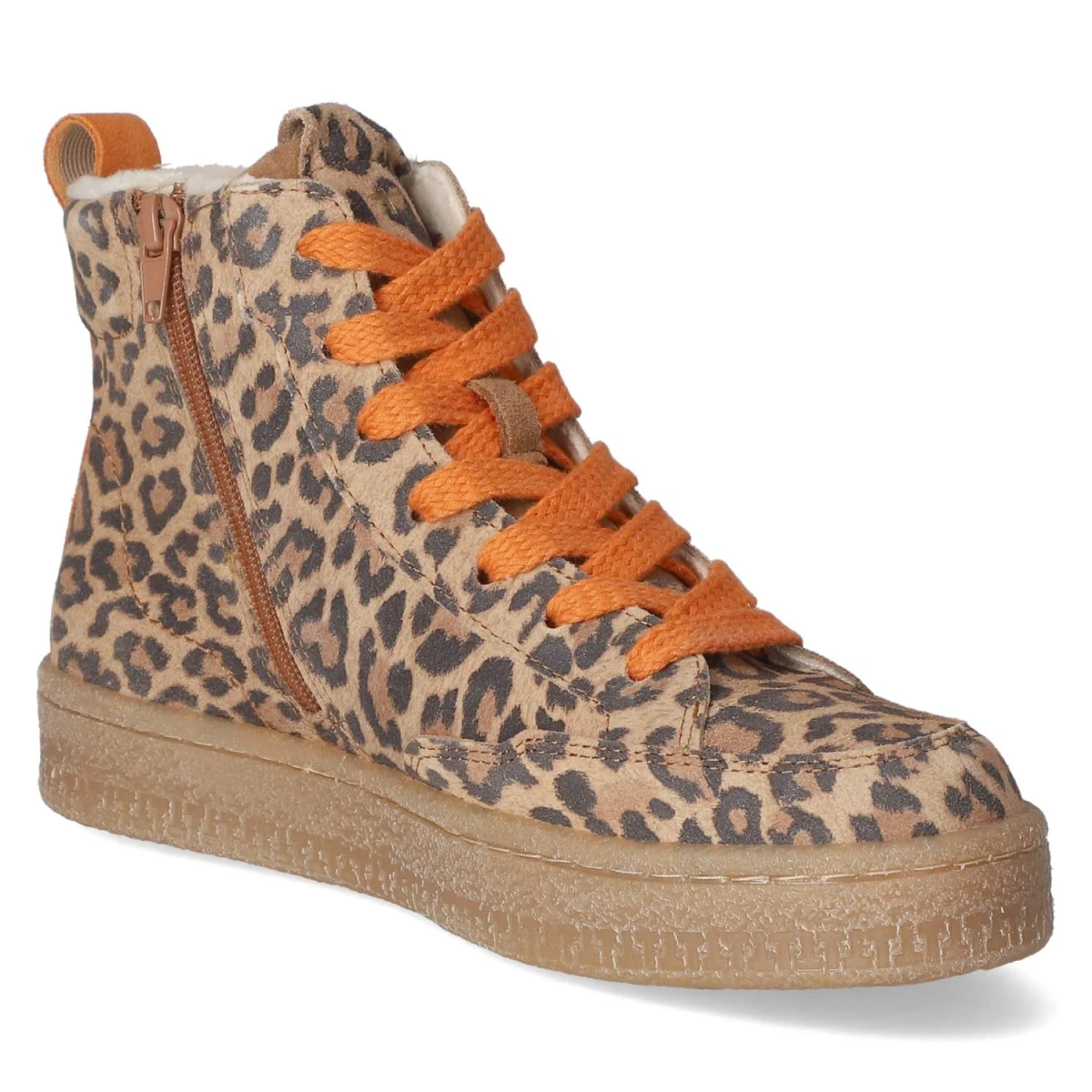 Schnürstiefeletten - leopard
