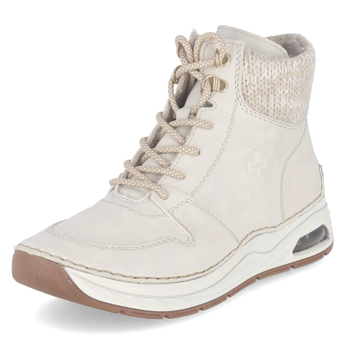 Schnürstiefeletten - beige