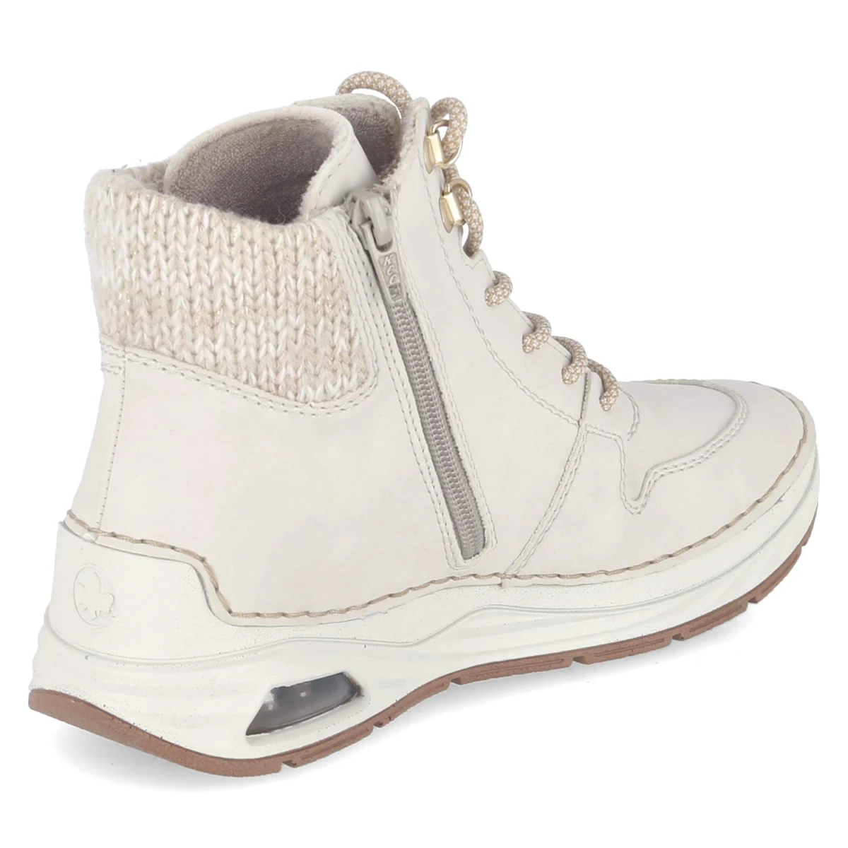 Schnürstiefeletten - beige