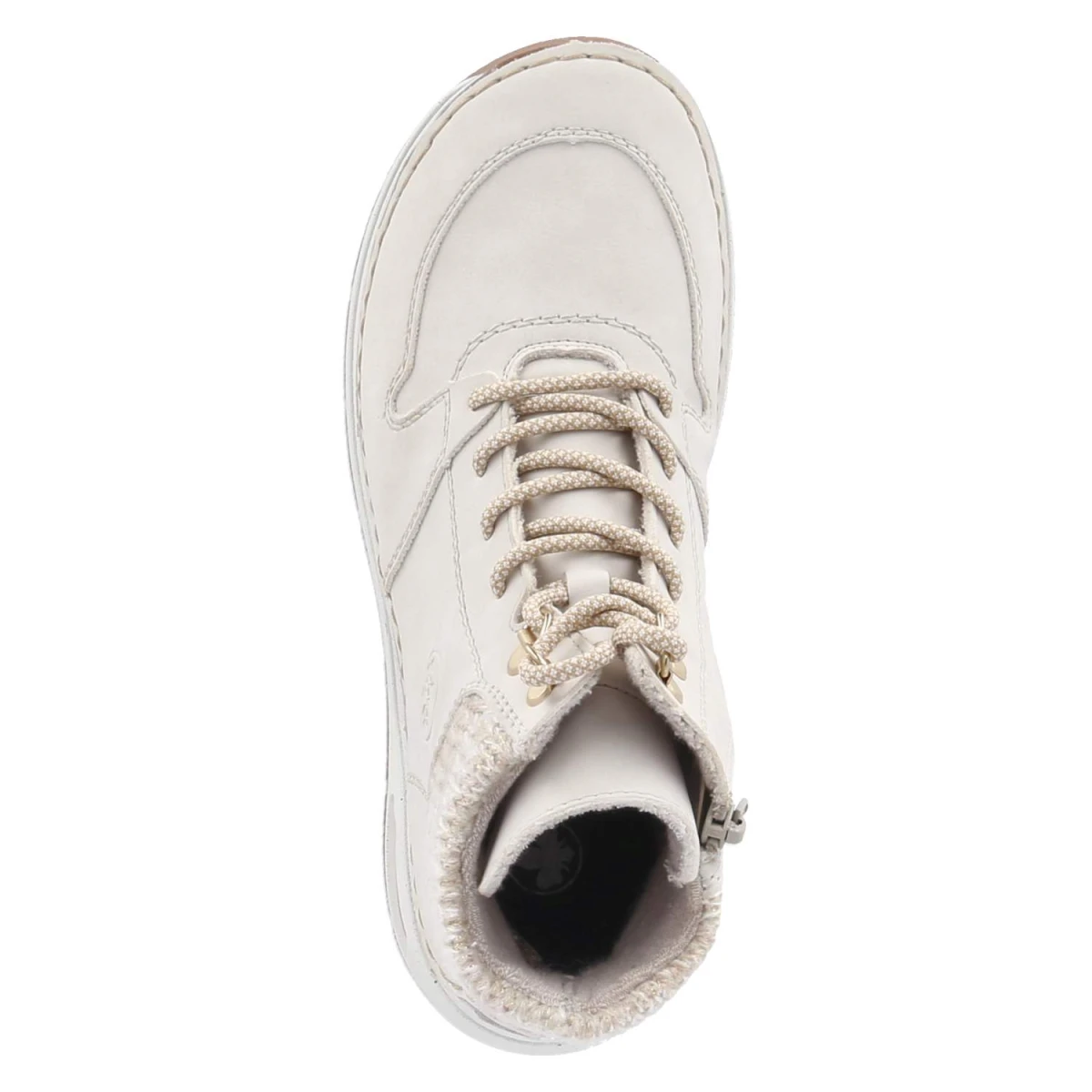 Schnürstiefeletten - beige
