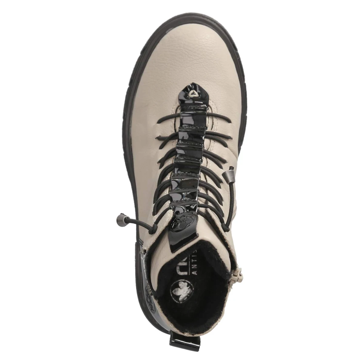 Schnürstiefeletten - beige