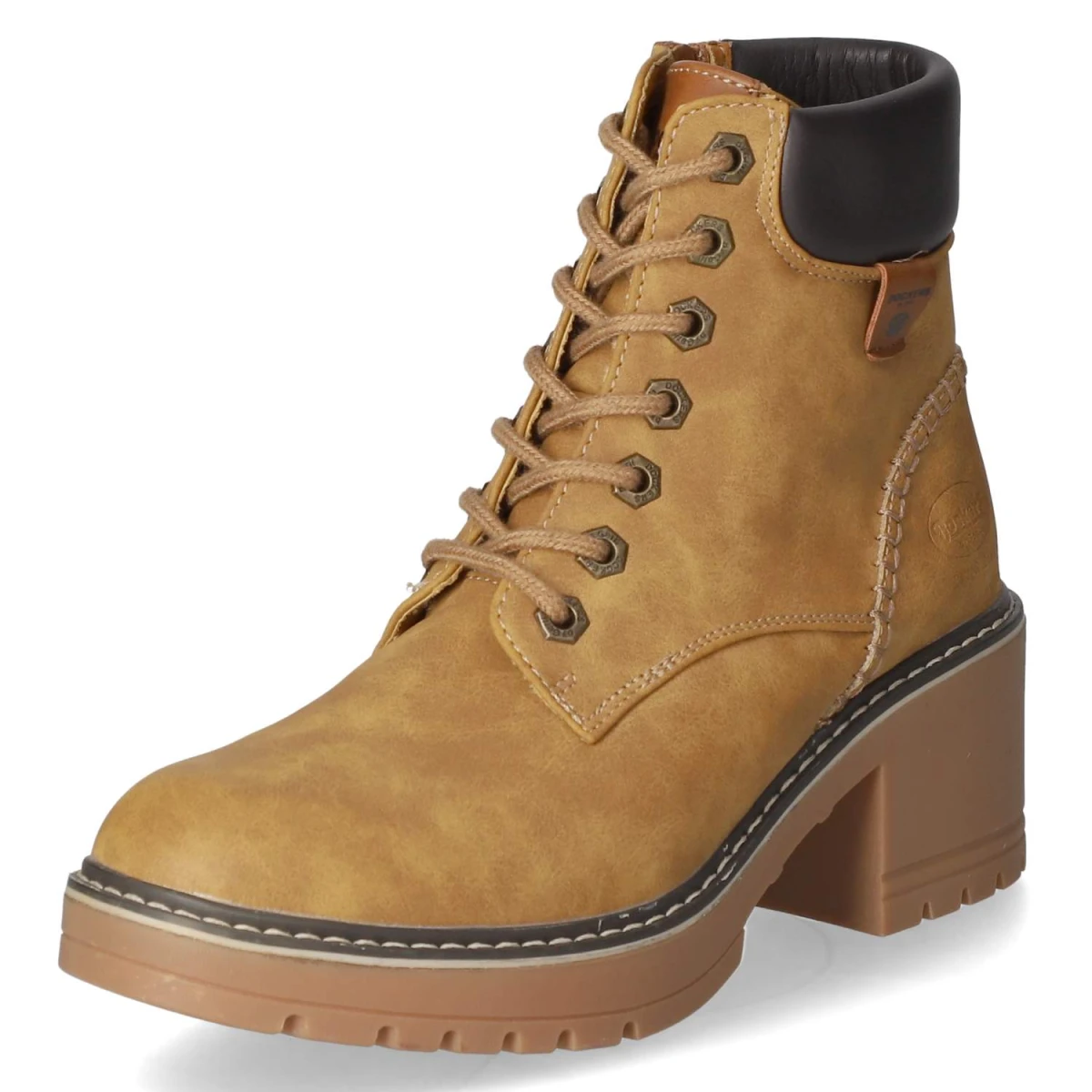 Schnürstiefeletten - golden tan