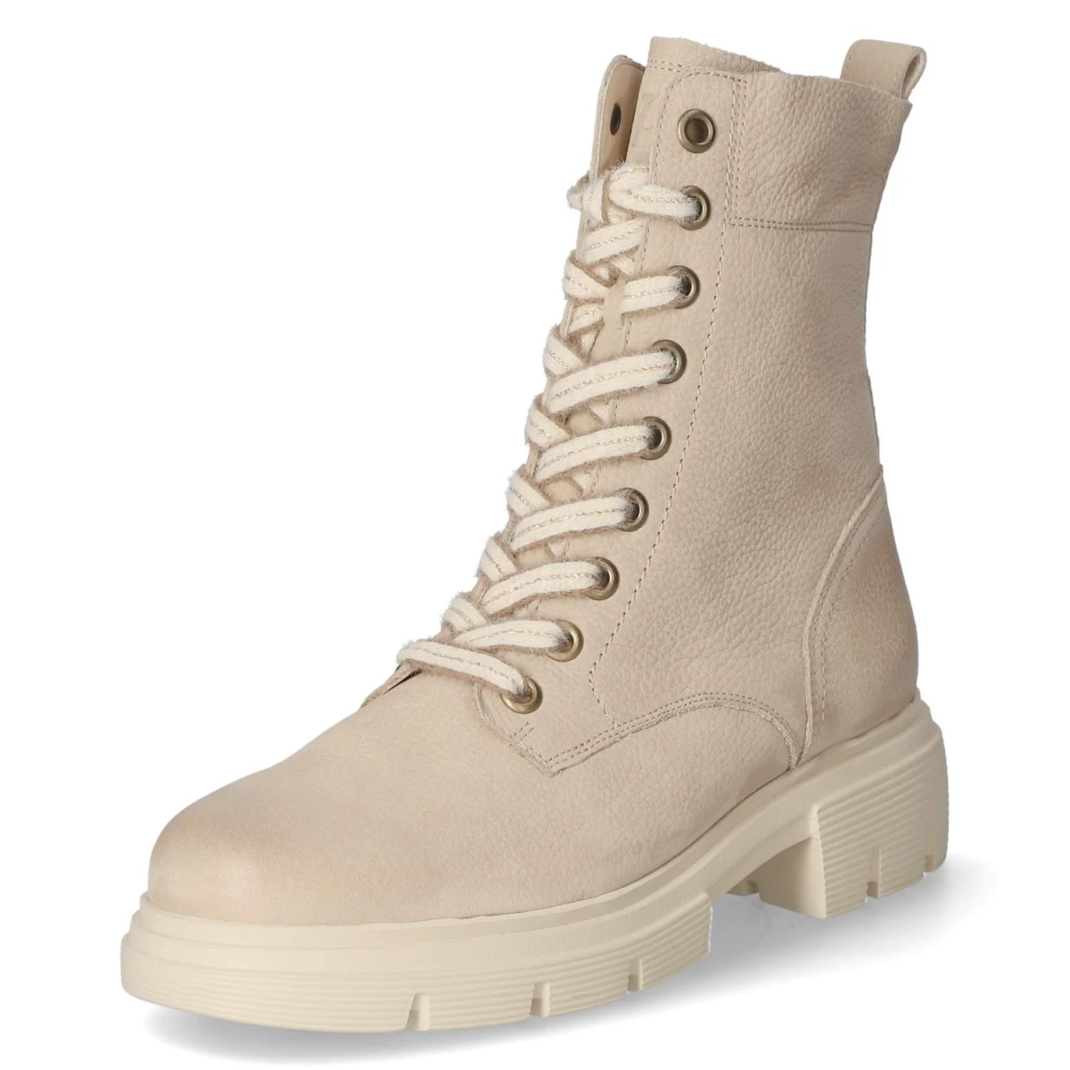 Schnürstiefeletten - beige