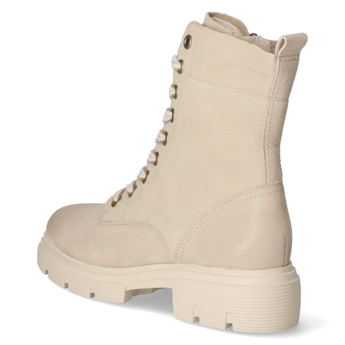 Schnürstiefeletten - beige