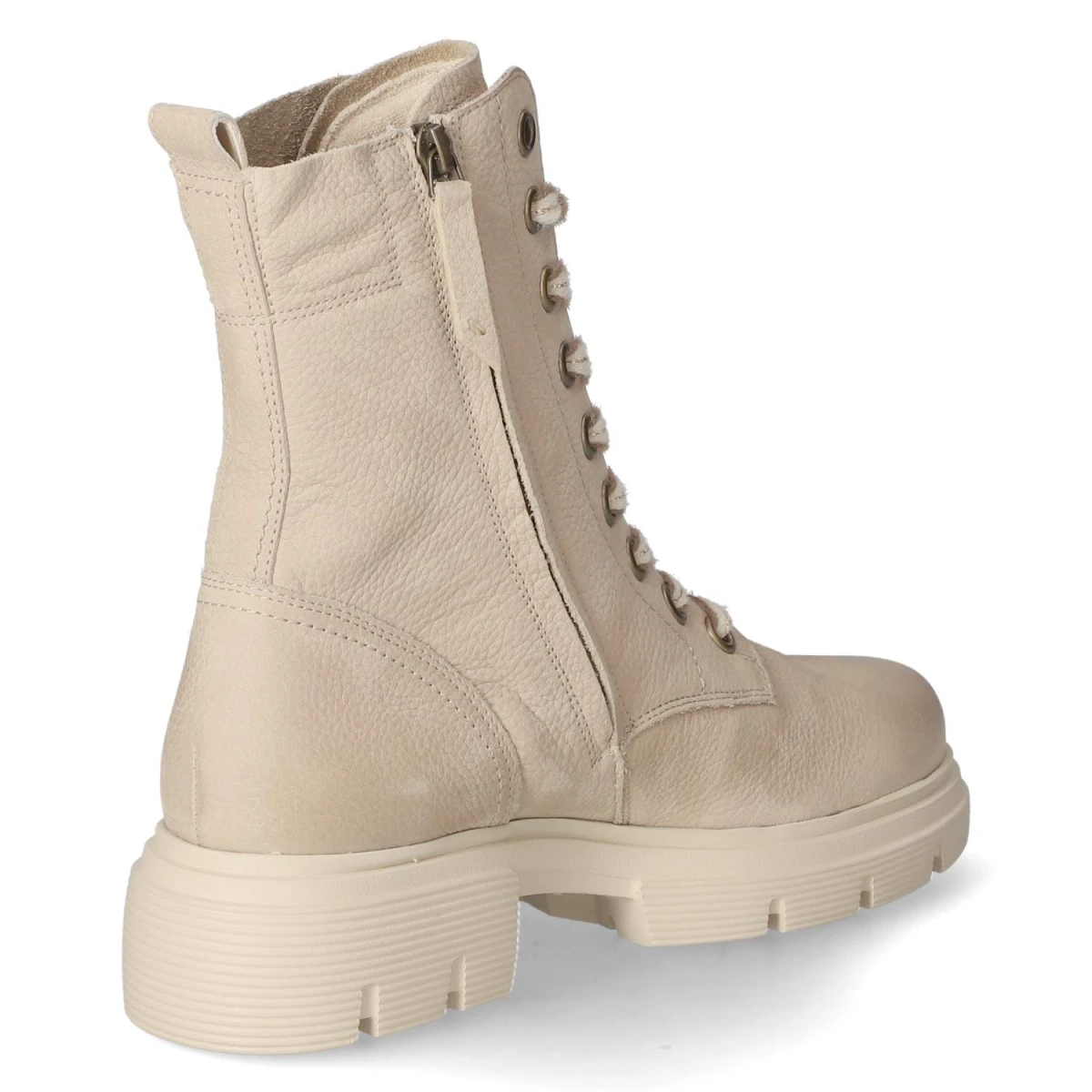 Schnürstiefeletten - beige