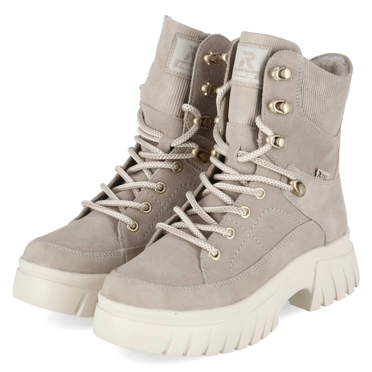 Schnürboots - beige