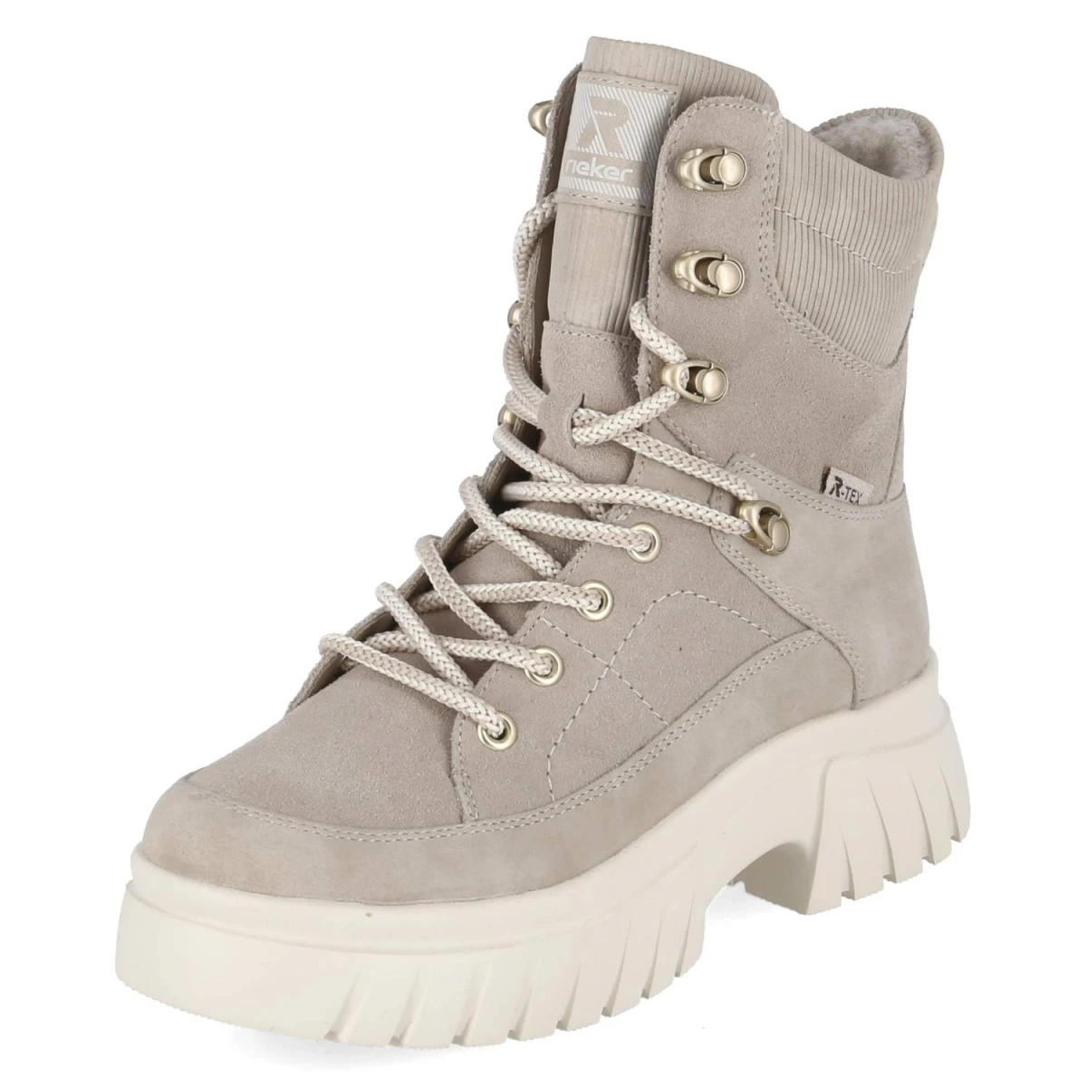 Schnürboots - beige