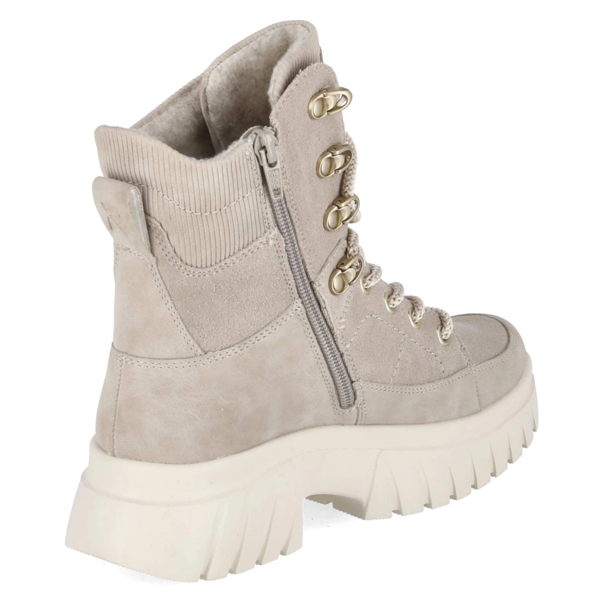 Schnürboots - beige