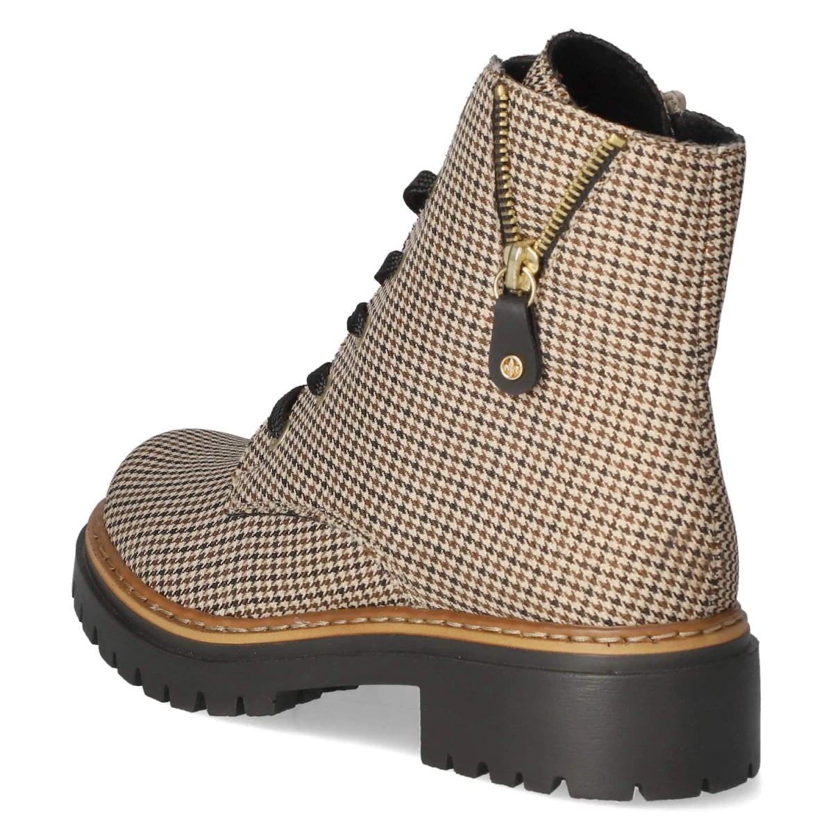 Schnürstiefeletten - Beige