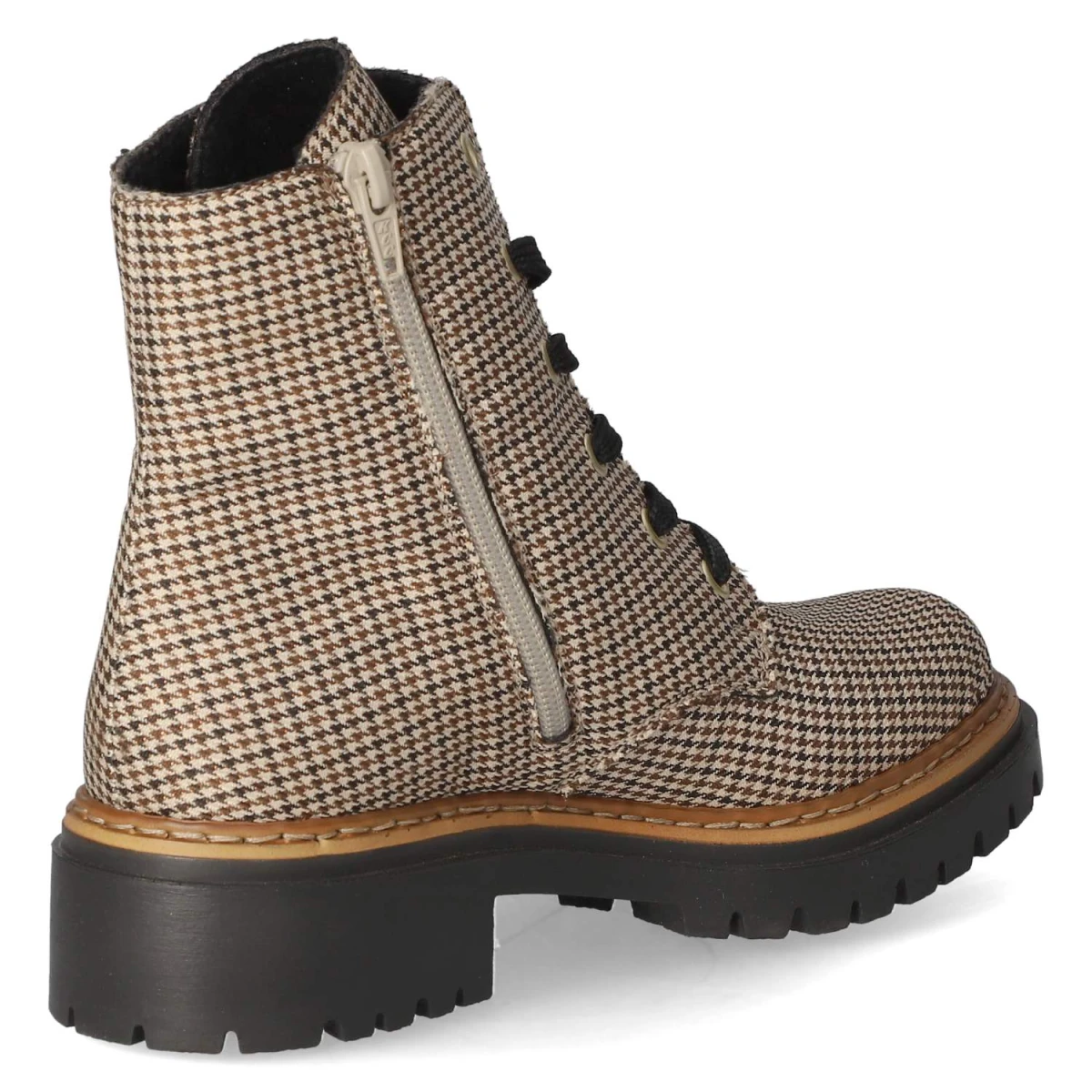 Schnürstiefeletten - Beige