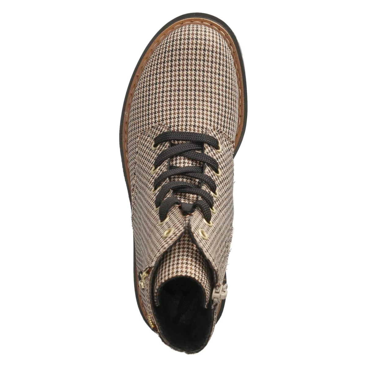Schnürstiefeletten - BEIGE