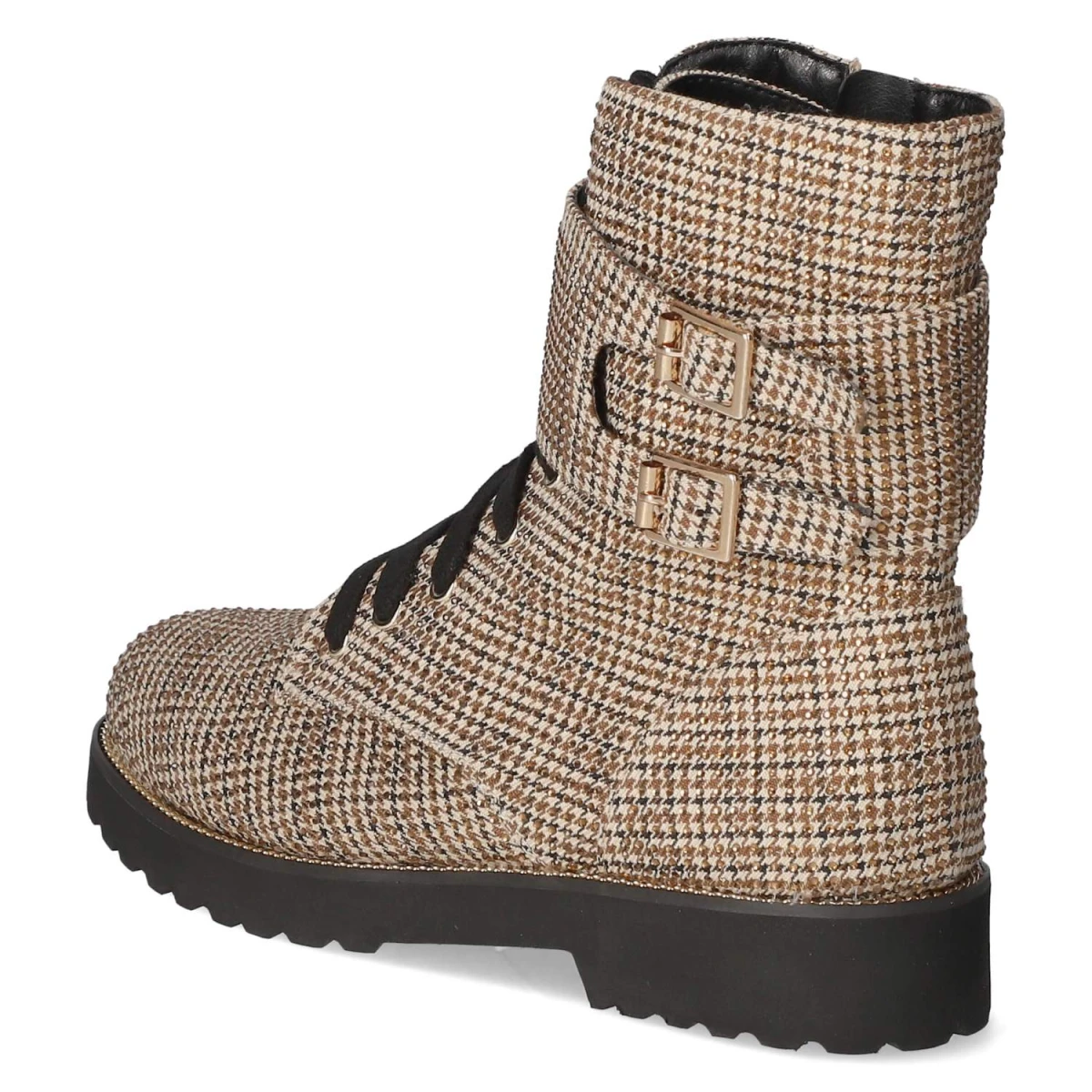 Schnürstiefeletten - beige