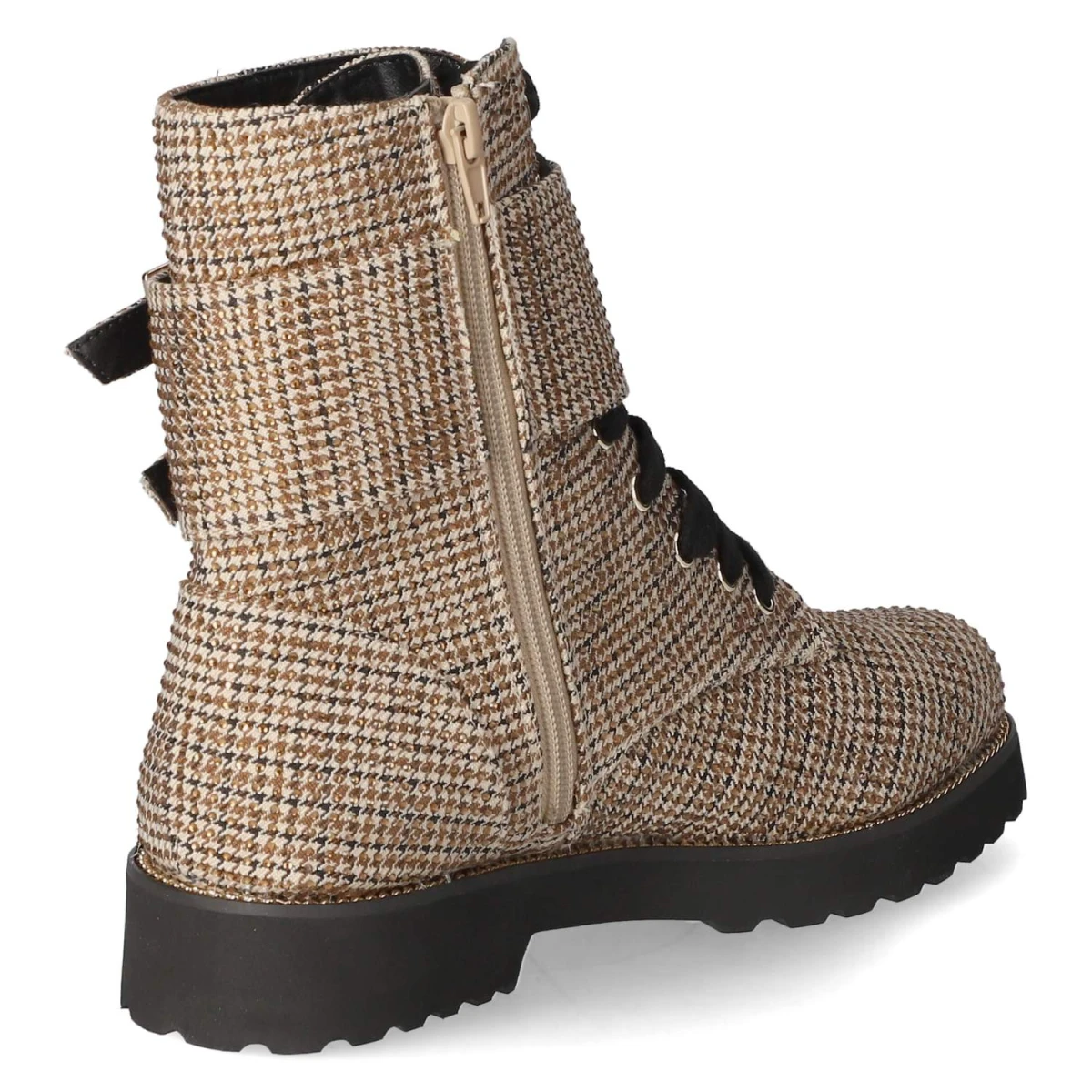 Schnürstiefeletten - beige