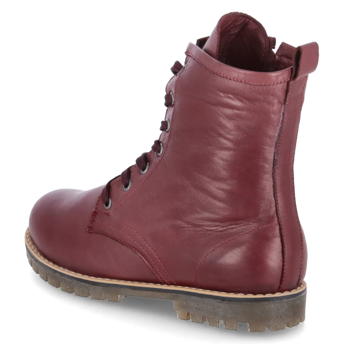 Schnürstiefeletten - burgund