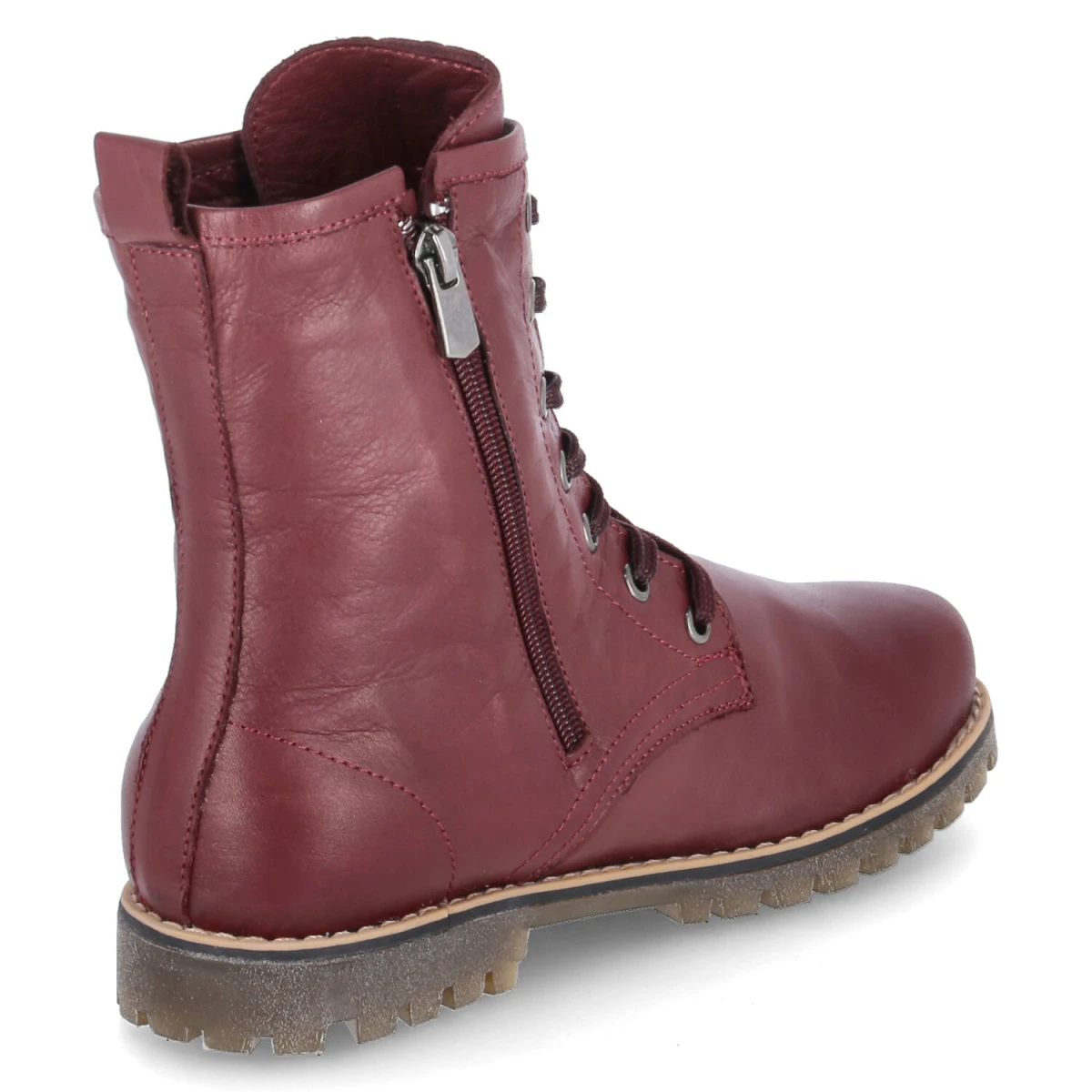 Schnürstiefeletten - burgund