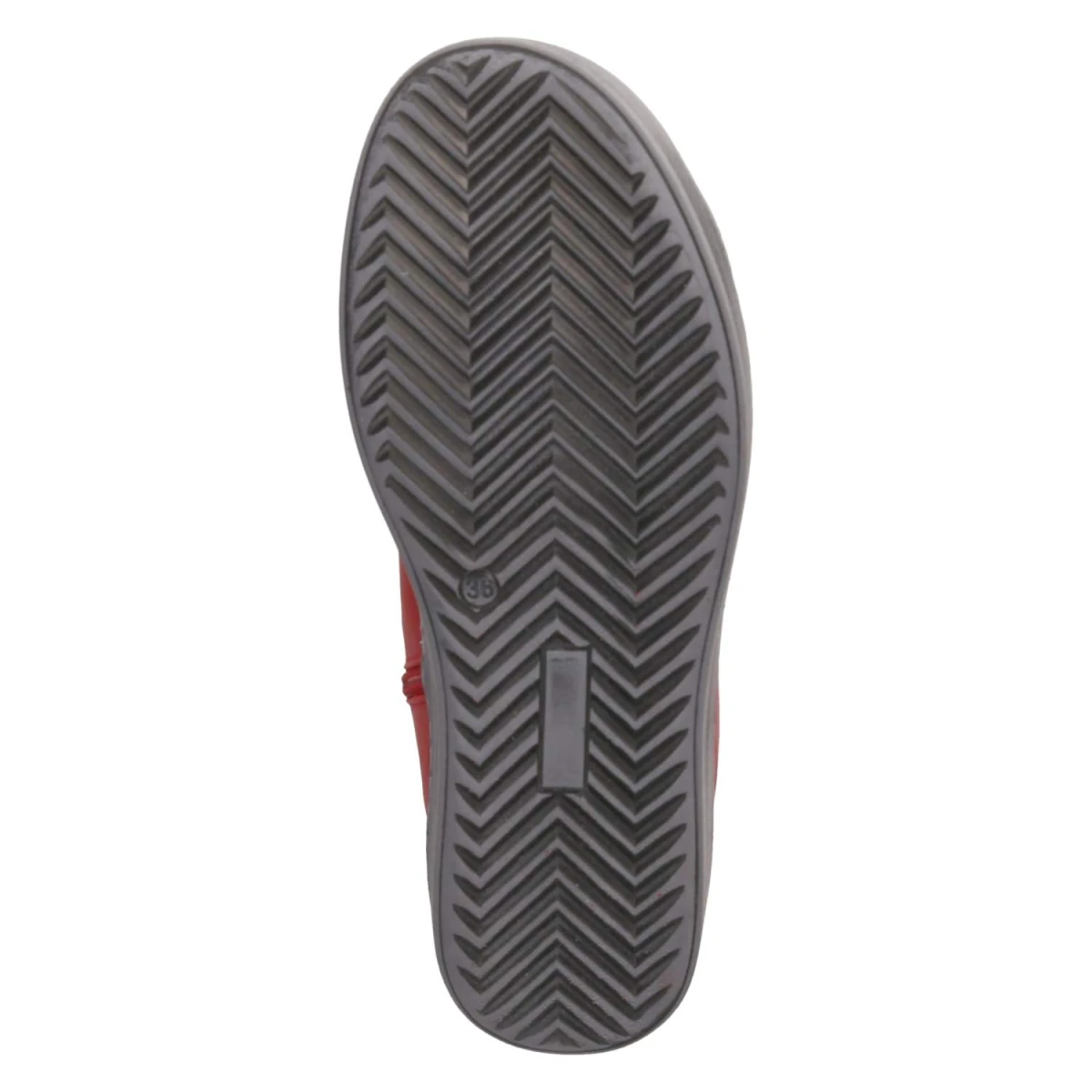Schnürstiefeletten - chili/grau