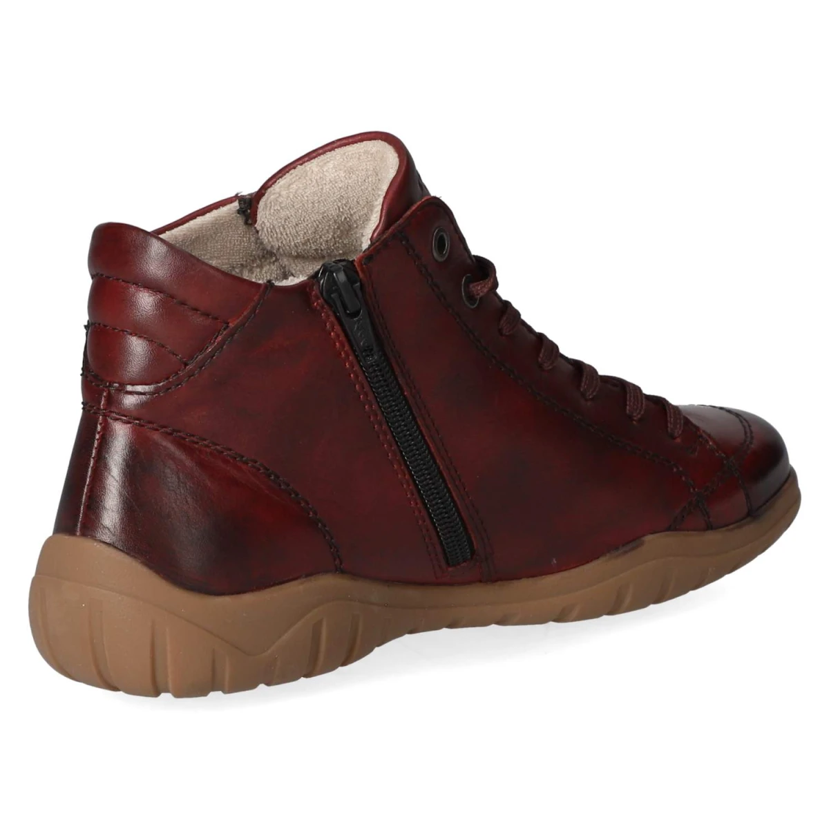 Schnürstiefeletten - rot