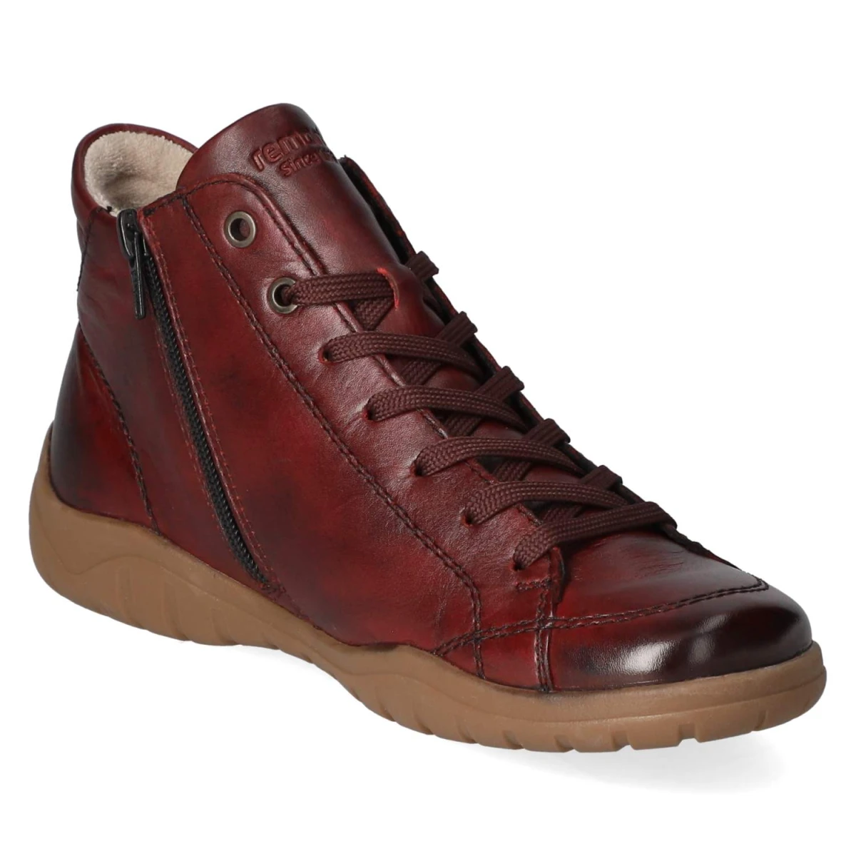 Schnürstiefeletten - rot