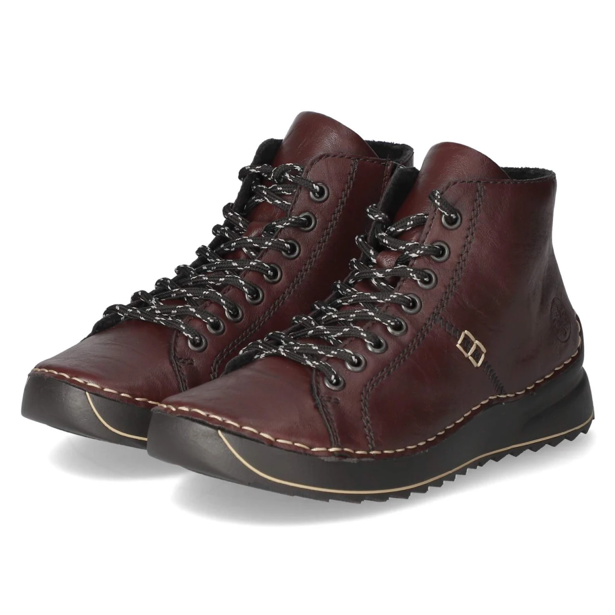 Schnürstiefeletten - rot