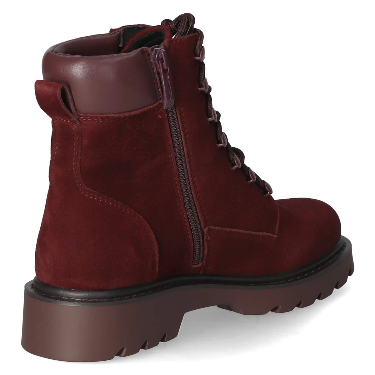 Schnürstiefeletten - Merlot
